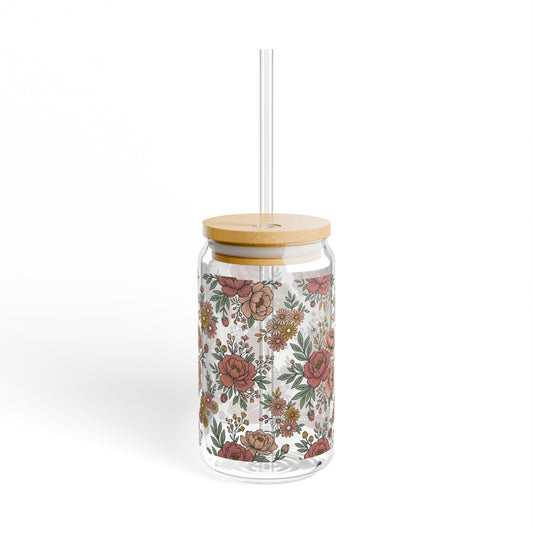 Flower Sipper Glass, 16oz